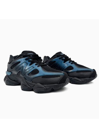 Черные демисезонные кроссовки мужские new balance 9060 gradient blue / black нью беланс 9060 No Brand