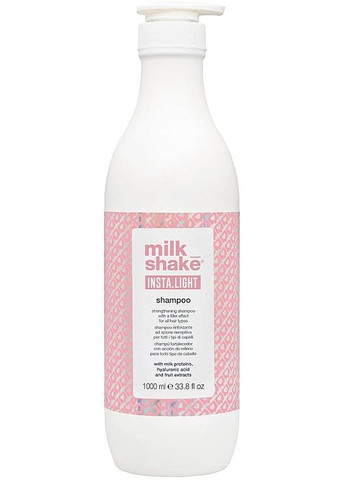Зміцнювальний шампунь з ефектом наповнювача для всіх типів волосся Insta.Light Shampoo 1000ml (1193260-7613967) Milk Shake (368619876)