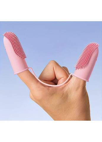 Зубна щітка для собак і кішок подвійна "DADY" Pink Xtep (319664493)