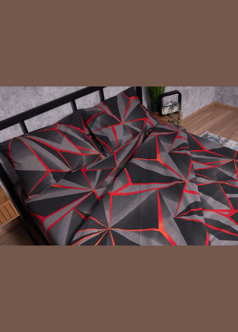 Комплект постільної білизни Бязь Gold Люкс «» King Size 220x240 наволочки 2х40х60 (MS-820002228) Moon&Star Geometry (286762575)