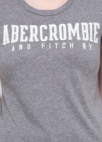 Серая летняя серая футболка - женская футболка af7493w Abercrombie & Fitch