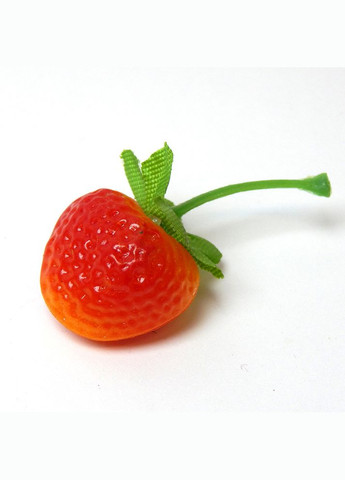 Ягідка штучна Суниця, пластик, 2,5х2,7 см No Brand (341731429)