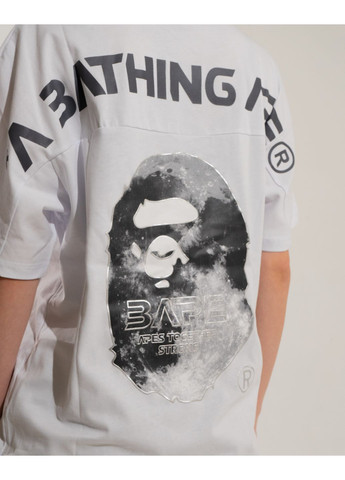 Футболка белая Bape A Bathing Ape Head Moon White Tee Unisex (356677813)