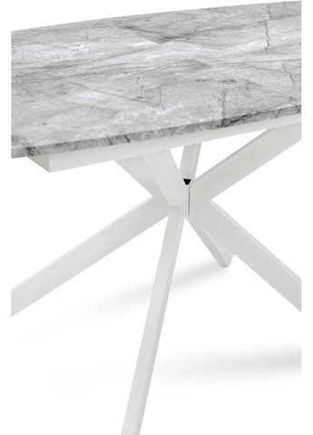 Стіл-трансформер кухонний розкладний RICHARD Білий/Базальт 857481-02 857481 Comfort Line (355467946)