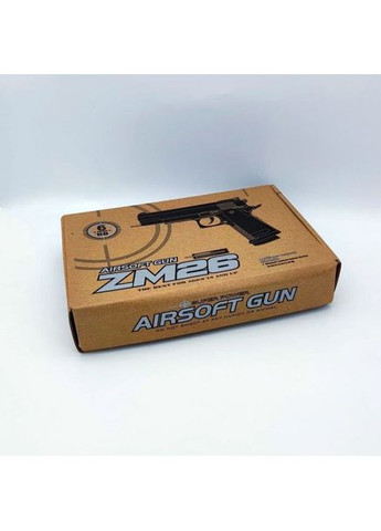 Страйкбольний Пистолет Colt 1911 ZM26 металл, пластик стреляет пульками 6 мм Черный CYMA (354823842)