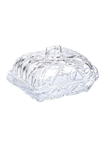 Масленка стеклянная для сливочного масла с крышкой 16.5х10.5х8 см подставка для сливочного масла HP-YH-45 Yiwu (370973998)