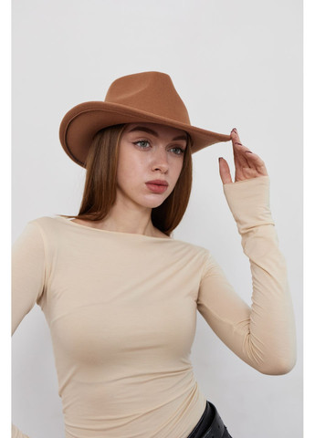 Шляпа Федора Ковбойка унисекс с устойчивыми полями No Brand (362346132)