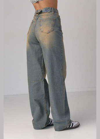 ДЖИНСЫ СКЕЙТЕР С ЭФФЕКТОМ TWO-TONE COLORING Lurex - (317311213)