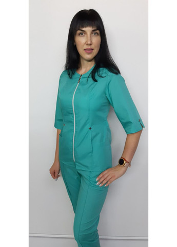 Костюм женский медицинский Милан хлопок три четверти рукав 52, Белый No Brand (362162171)