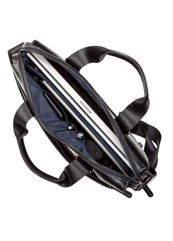 Сумка мужская 11107 кожаная Черная Shvigel (329146352)