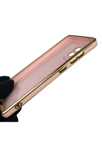 Чехол для Galaxy A52 4G SM-A525 с защитой камеры с золотой окантовкой на самсунг а52 пудровый gs1 Samsung (366231835)