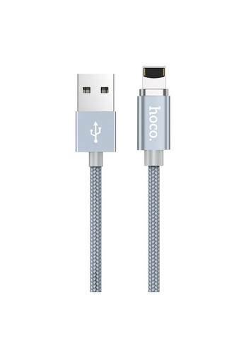 USB кабель магнітний U40A 1m Lightning сірий Hoco (268218247)