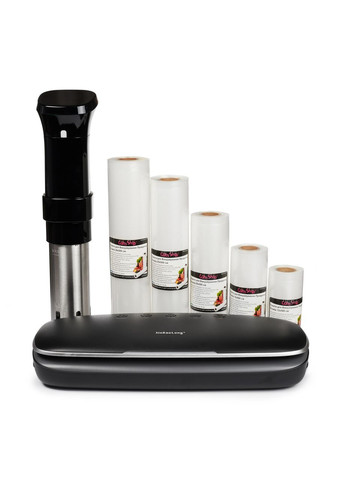 Подарочный Набор 🎁 Вакууматор + Набор 5 рулонов + Су Вид Аппарат черный Comshop (301219837)