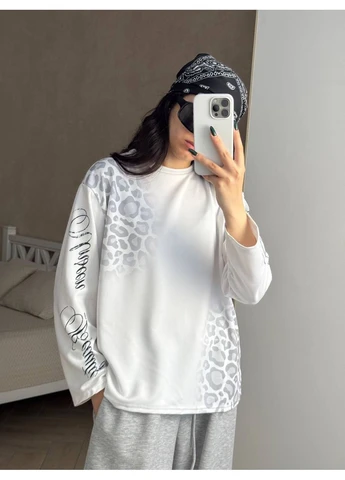 Лонгслив кукуруза оверсайз принт в стиле streetwear ‼️Замеры в описании‼️ GD/GL Модний простір (401105731)