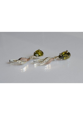 Серебряные серьги с золотыми пластинами Silver Style (367112068)