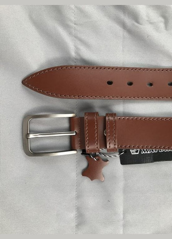 Чоловічий шкіряний ремінь 217/2р/3 Коричневий Maybik (308859549)