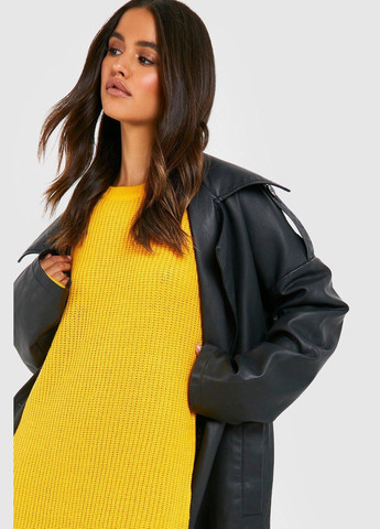 Желтое повседневный платье Boohoo однотонное