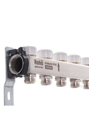 Колектор з витратомірами та термостатичними клапанами з байпасом R814-04 - 1"х 4 вих. (RO0047) Roho (322005973)