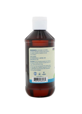 Стевія (екстракт без алкоголю),, 237 мл Now Foods (364311949)