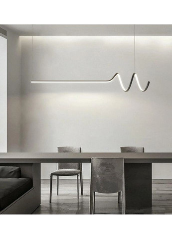 Люстра светодиодная подвесная LED светильник для квартиры на потолок лэд 27253 Черный 30-140х20х120 см. Sunnysky (335974913)