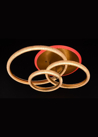 Люстра светодиодная потолочная LED светильник для квартиры на потолок лэд 26325 Золото 16х37х50 см. Sunnysky (364756189)