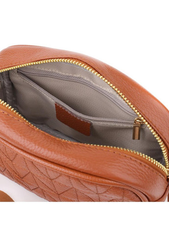 Сумка кросс-боди через плечо из натуральной кожи женская маленькая Рыжий 40333 Vintage (361970385)