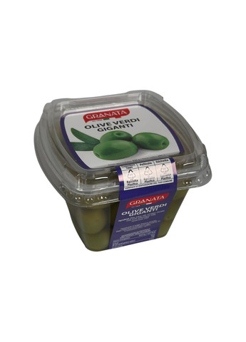 Оливки зеленые гигантские в рассоле olive verdi giganti, 480 г Granata (369144754)