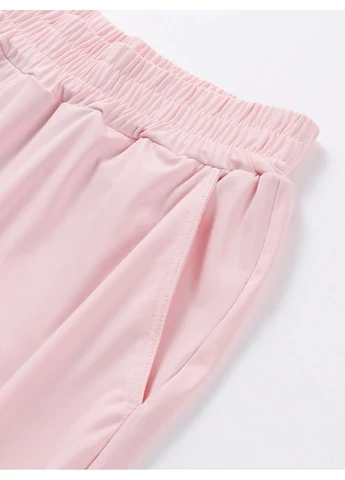 Розовые летние брюки SHEIN