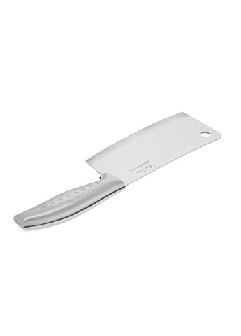 Тесак сокира сікач кухонний для обробки рубки м'яса кісток з нержавіючої сталі з рельєфною ручкою 27x8.5 см Kitchen Master (360801565)