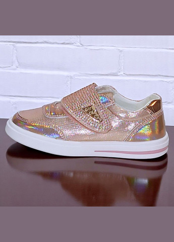 Розовые демисезонные ортопедические кроссовки на липучке для девочки weestep вистеп Waldi