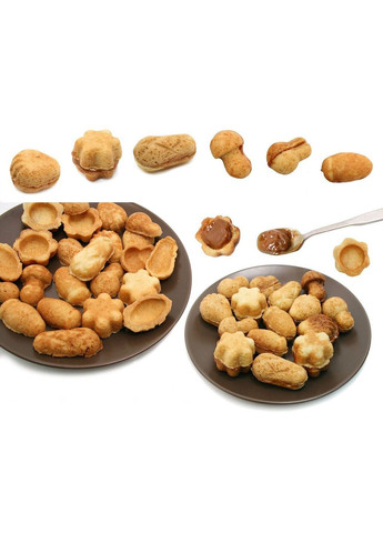 Форма для випічки горішків з начинкою горішниця для половинок печива асорті (велика) ХЕАЗ (368580574)