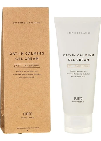 PURITO Заспокійливий гель-крем для обличчя з насінням вівса Seoul Oat-in Calming Gel Cream 100ml (2-955135) — Крем, Південна Корея (380124818)