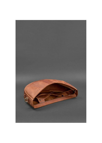 Жіноча шкіряна сумка через плече Круасан світло-коричнева BlankNote (302009110)