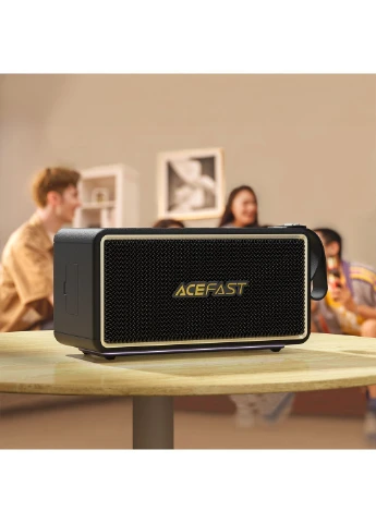 Портативная колонка K3 Max 40 Вт (пик. 80 Вт) Bluetooth 5.4, IPX6, RGB, до 20 ч Black Acefast (402621510)
