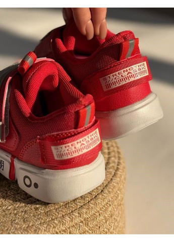 Красные демисезонные кроссовки детские лямка красные Jong Golf