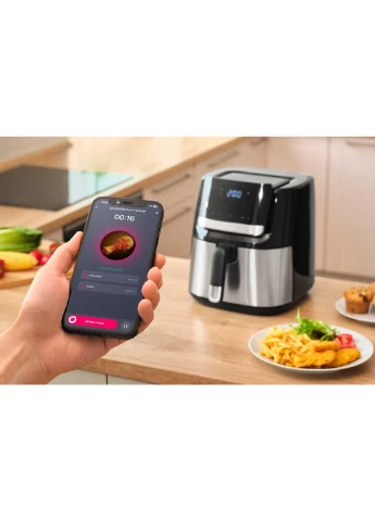 Мультипіч Vita Fryer, 1600Вт, 6,5л чаша, сенсорне управління, 10 режимів, пластиковий корпус, нержавіюча сталь - чорний. Sencor (381186161)
