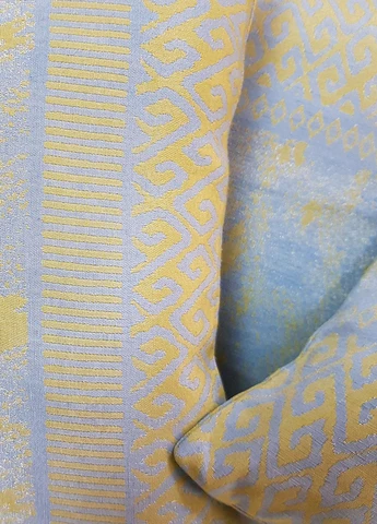 Комплект декоративных подушек Pattern 36х36см 2шт 32х32см 1шт голубые с желтым (п_0654) Firanka Ethno (315034729)