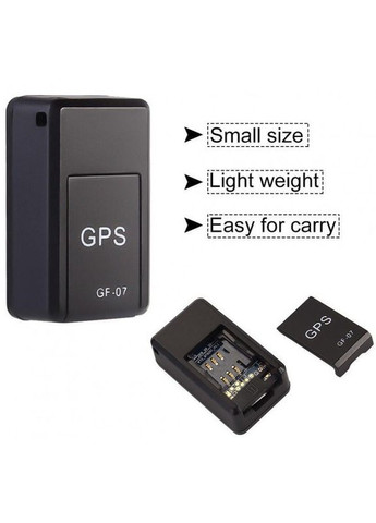 Портативный трекер для отслеживания движения GPS GF-07 черный (2071416388) No Brand (328261832)