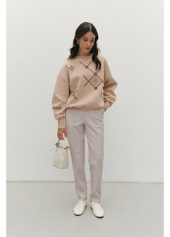 Жіночі трикотажні штани зі стрілками з вовною MKRM4221 Rica Mare (363264126)