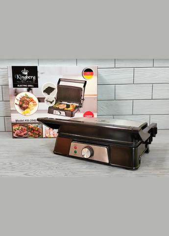 Гриль прижимной KB-2049 1500 Вт домашний электрогриль контактный Kingberg (297331410)