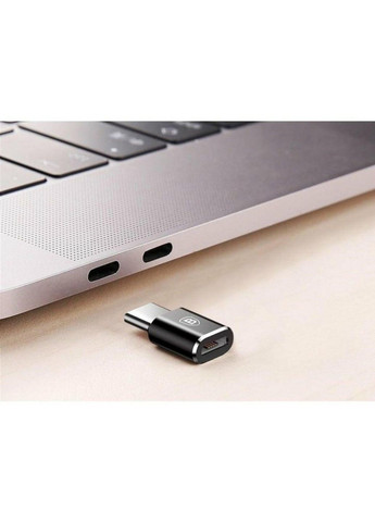 Адаптер Micro Female To Type-C Male Adapter Converter Black Baseus (356769907)