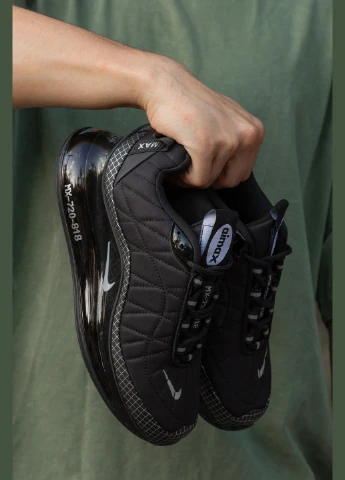 Чорні Зимовий кросівки зимові чоловічі nike air max 720 winter black termo | найк аір макс 720 чорні термо No Brand