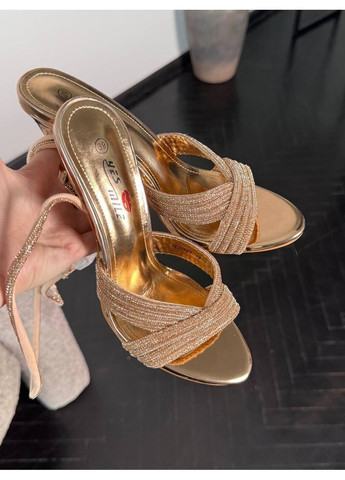 Золотистые золотые босоножки Helen