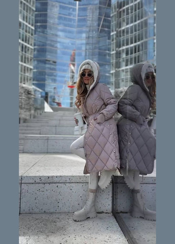 Бежева зимня куртка жіноча No Brand