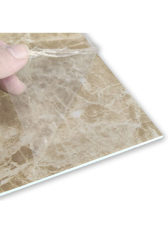 Декоративная ПВХ плита 1,22м х 2,44м х 3мм Кремовый мрамор SW-00001398 Sticker Wall (315791461)
