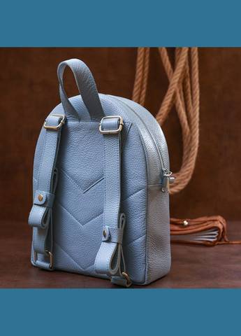 Рюкзак женский кожаный 16318 Голубой Shvigel (301871362)