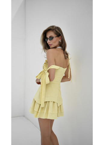 Жовтий повсякденний сукня Larionoff однотонна