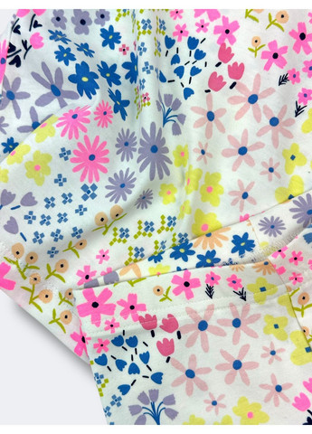 Комбінований демісезонний комплект: футболка + легінси bunny/natural George 6995~01