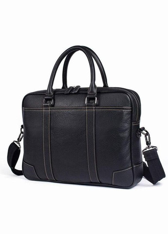 Сумка чоловіча шкіряна портфель в дорогу планшет для документів А4 для телефону Чорний 34234 John McDee (334674017)