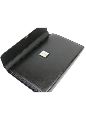 Папка-портфель зі шкірозамінника чорна JPB (361156769)